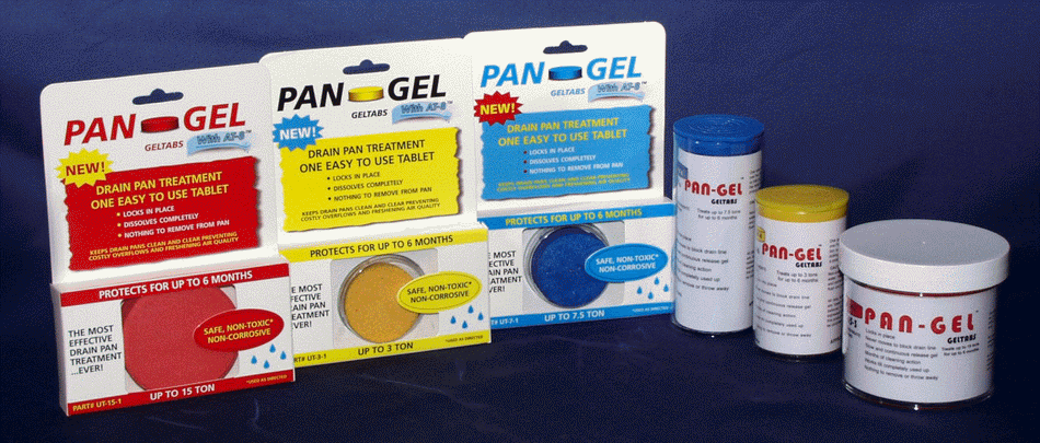 Pan-Gel Condensate Drain Tablets -Up to 5 Tons - 24 per Case